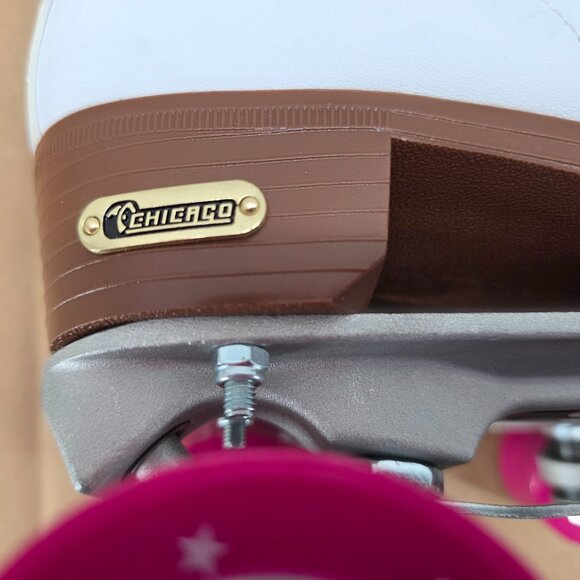 Chicago women’s roller skates size 7 white with pink wheels - Picture 16 of 16